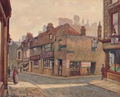 Vecchie case a Snowfields, Bermondsey, 1887 da John Crowther