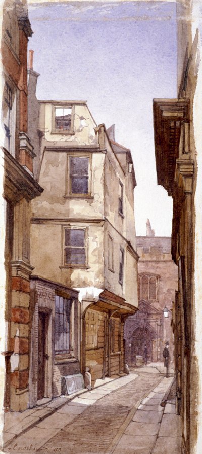 Residenza del padre di Anna Bolena, Great St Helens, Londra, 1883 da John Crowther