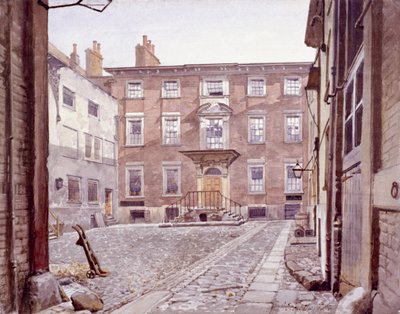 Casa di Sir Christopher Wren, Botolph Lane, Londra, 1886 da John Crowther