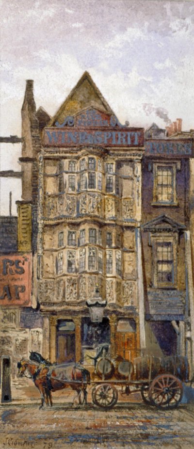 Casa di Sir Paul Pindar, Bishopsgate, Città di Londra, 1879 da John Crowther