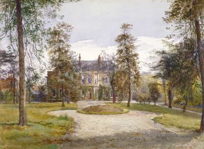 Vista della Stockwell Park House dal giardino, Lambeth, Londra da John Crowther