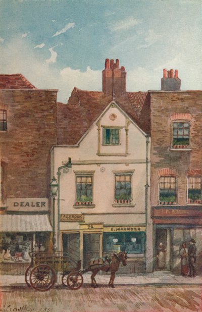 Vista del numero 72 Cheyne Walk, Chelsea, Londra, 1883 da John Crowther