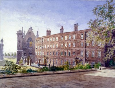 Veduta dei numeri 3 e 4 Garden Court, Middle Temple, Londra, 1883 da John Crowther