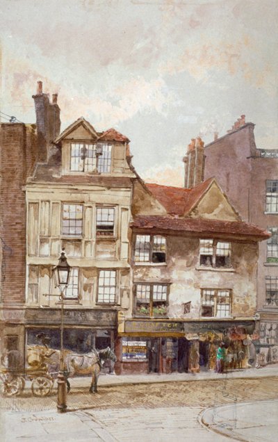 Veduta dei numeri 87-89 Drury Lane, Westminster, Londra, c. 1880 da John Crowther