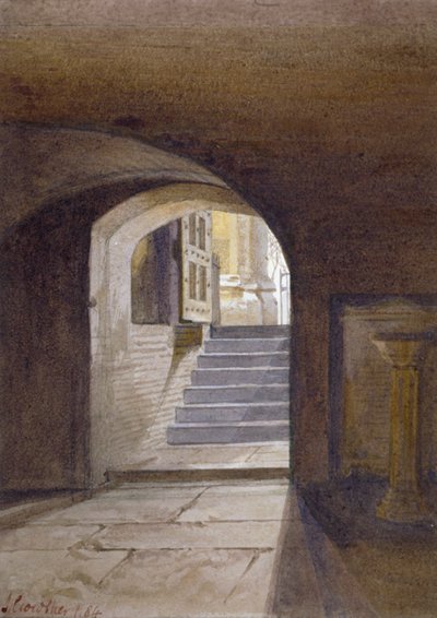 Veduta della Cappella di San Pietro ad Vincula nella Torre di Londra, 1884 da John Crowther