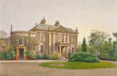 Vista del fronte di Carroun House, South Lambeth Road, Lambeth, Londra, 1887 da John Crowther