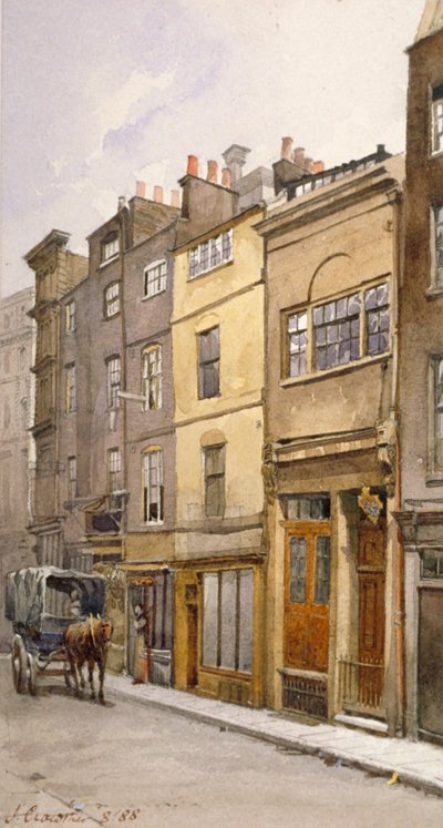 Vista della sala del parroco, Silver Street, Londra, 1888 da John Crowther