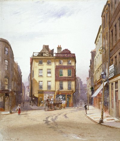 Wych Street e Holywell Street, Westminster, Londra, 1881 da John Crowther