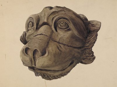 Gargoyle a Testa di Gatto da John Davis