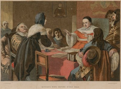 La Moglie di Bunyan davanti al Giudice Hale da John Dawson Watson