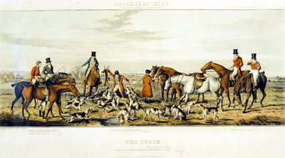 La Morte, The Leicestershires, inciso da Henry Alken (1825) da John Dean (after) Paul