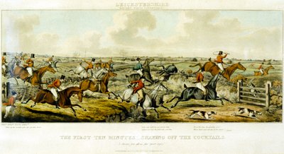 I primi dieci minuti, The Leicestershires, inciso da Henry Alken (1825) da John Dean (after) Paul