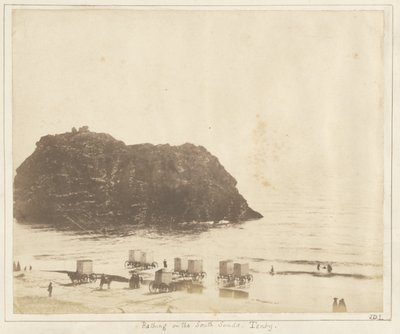 Bagno sulle South Sands, Tenby. da John Dillwyn Llewelyn