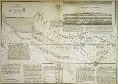 Nuova e corretta carta della costa marina, dalle luci di Orfordness a Prittlewell da John Diston