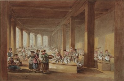Il vecchio mercato del pesce, Sandhill, Newcastle upon Tyne da John Dobson