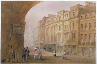 Veduta di Grey Street, Newcastle upon Tyne da John Dobson