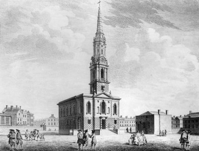 Vista nord-ovest della chiesa di St Giles in the Fields da John Donowell