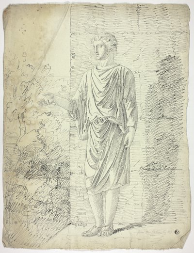 Dopo una scultura antica di un giovane in piedi da John Downman