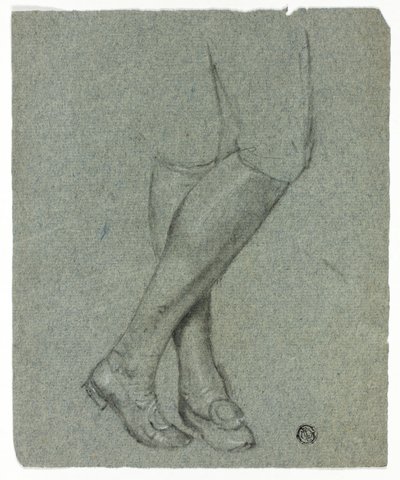 Gambe incrociate di una figura in piedi da John Downman