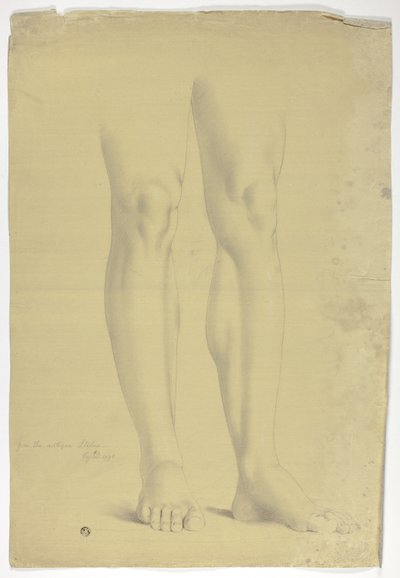 Gambe dopo statua antica di figura in piedi da John Downman
