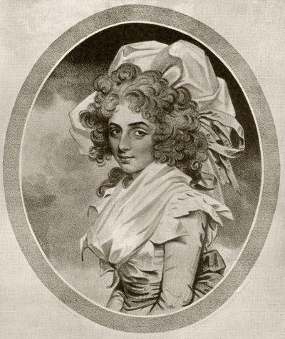 Sarah Siddons, inciso da Peltro W. Tomkins, da 