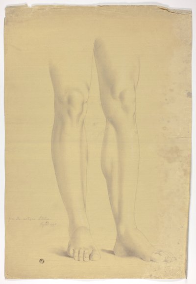 Gambe dopo statua antica di figura in piedi da John Downman