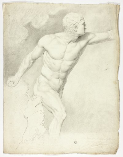 Il gladiatore Borghese dalla statua a Roma da John Downman
