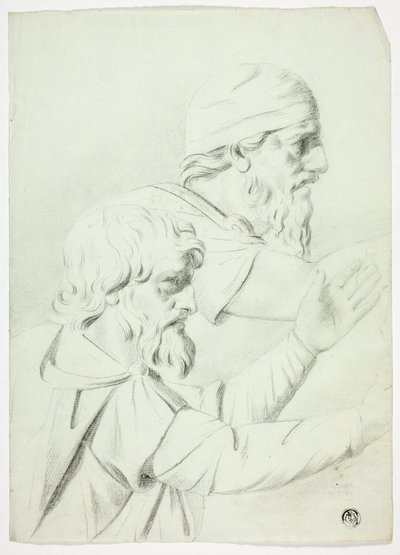 Due uomini di profilo (da Bassorilievo) da John Downman