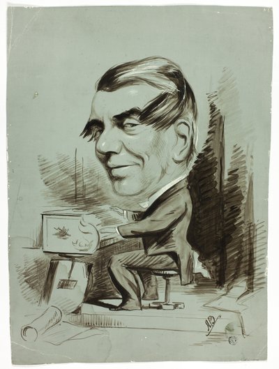 Caricatura di pianista da John Doyle
