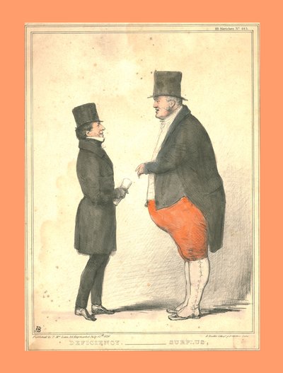Deficienza. - Surplus., 1836 da John Doyle