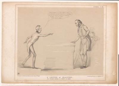 Caricatura con Roebuck e Lord Bentinck da John Doyle