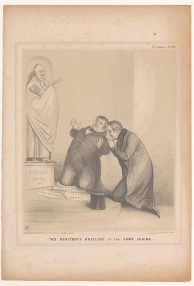 Caricatura del primo ministro Robert Peel e Daniel O