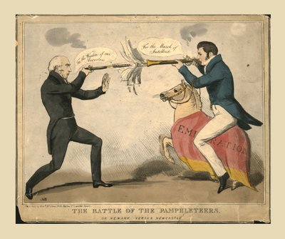 La battaglia dei pamphlettisti. O Newark contro Newcastle, 1829 da John Doyle