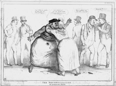 La riconciliazione. Una scena commovente, 1834 da John Doyle