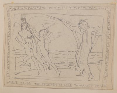Aoife manda i figli di Lir a vagare per il mare da John Duncan
