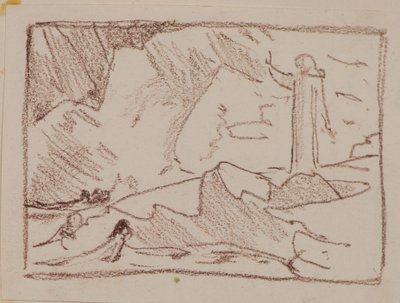 Columba benedice le sirene (matita) da John Duncan