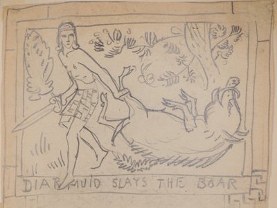 Diarmuid uccide il cinghiale da John Duncan