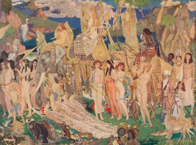 Avorio, scimmie e pavoni La regina di Saba da John Duncan