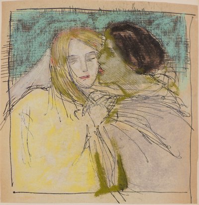 Senza titolo [Coppia che si abbraccia] da John Duncan