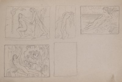 Figure nude in un paesaggio da John Duncan