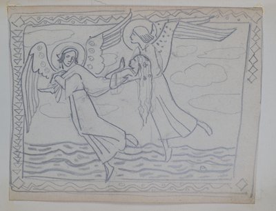 Senza titolo [Studio per Santa Brigida] da John Duncan