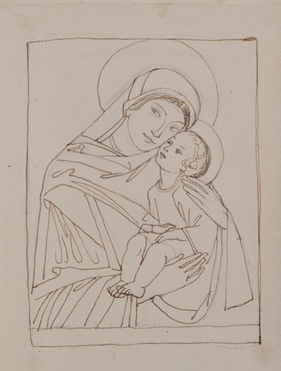 Senza titolo [Vergine e Bambino] da John Duncan