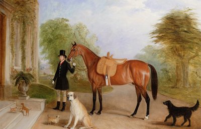 Un Groom con un Cavallo da John E. Ferneley