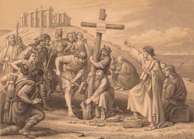 La prima predicazione del cristianesimo in Gran Bretagna da John Easton