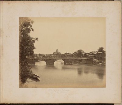 Un ponte a Srinaggar sul Jhelum da John Edward Saché