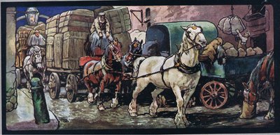 Cavalli da tiro, illustrazione da 