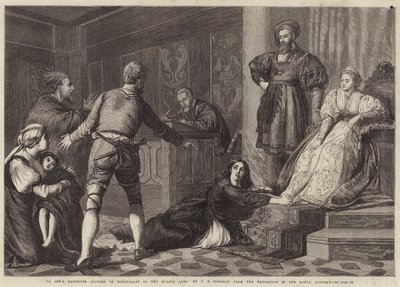 La figlia di un ebreo accusata di stregoneria nel Medioevo da John Evan Hodgson