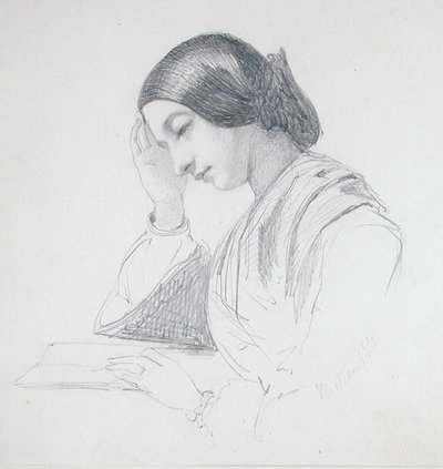Testa di una Ragazza da John Evan Hodgson