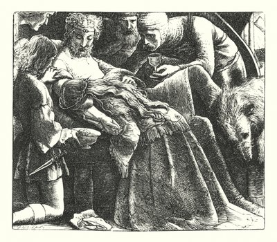 Un Sogno di Belle Donne (incisione) da John Everett (after) Millais