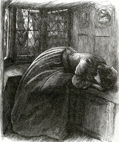 Mariana dai Poemi di Tennyson da John Everett (after) Millais